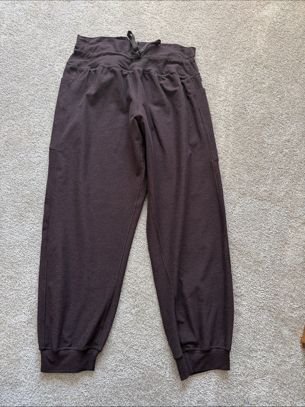 Beyond Yoga Dark Brown Drawstring Jogger Pants